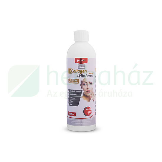 JUTAVIT COLLAGEN+HIALURON MATRIX EPER-MÁLNA ÉTREND-KIEGÉSZÍTŐ ITAL 500ML