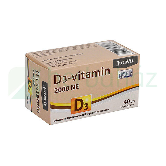 JUTAVIT D3-VITAMIN 2000NE LÁGYKAPSZULA  40DB