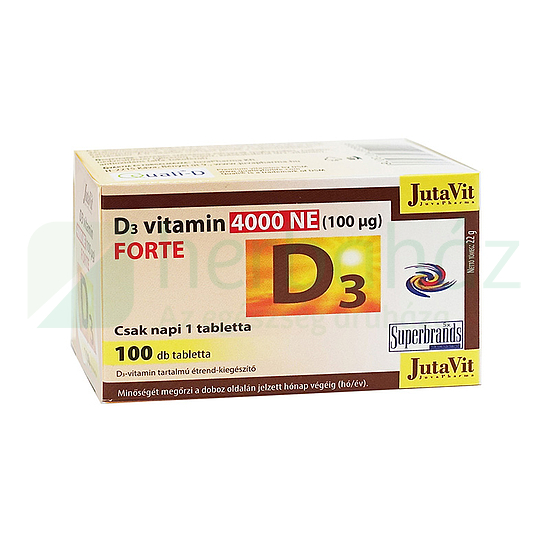 JUTAVIT D3 VITAMIN 4000NE FORTE TABLETTA 100DB