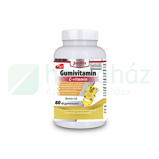 JUTAVIT GUMIVITAMIN C-VITAMIN CUKORMENTES BANÁN IZŰ 60DB