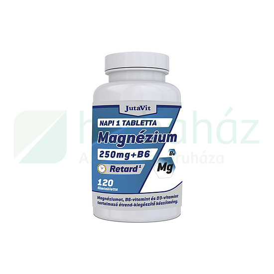 JUTAVIT MAGNÉZIUM 250MG +B6 +D3 VITAMIN RETARD TABLETTA 120DB