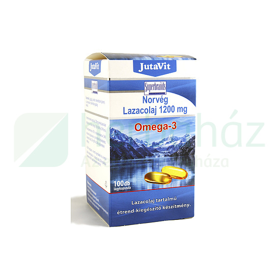 JUTAVIT NORVÉG LAZACOLAJ 1200MG OMEGA-3 100DB