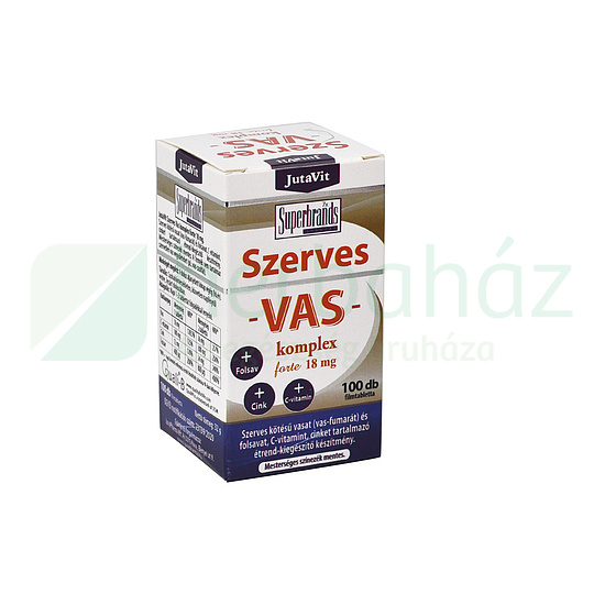 JUTAVIT SZERVES VAS KOMPLEX 18MG 100DB