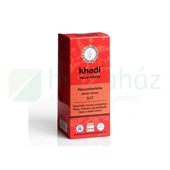 KHADI HENNA HAJFESTÉKPOR ÉLÉNKVÖRÖS 100G