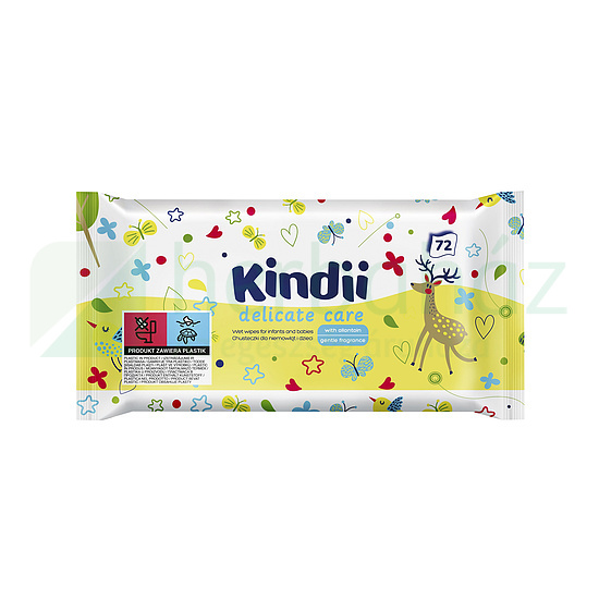 KINDII DELICATE CARE NEDVES BABA TÖRLŐKENDŐ 72DB