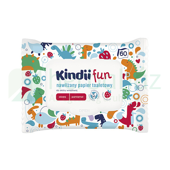 KINDII FUN NEDVES TOALETTPAPÍR GYERMEKEK RÉSZÉRE 60DB