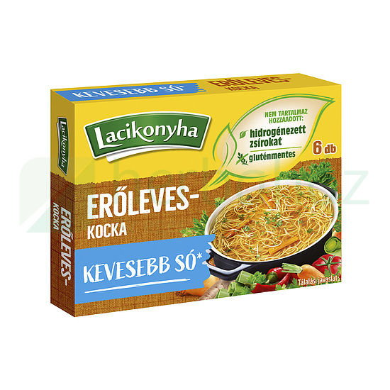 LACIKONYHA ERŐLEVESKOCKA KEVESEBB SÓVAL 60G