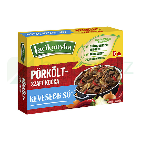 LACIKONYHA PÖRKÖLTSZAFT KOCKA KEVESEBB SÓVAL 60G