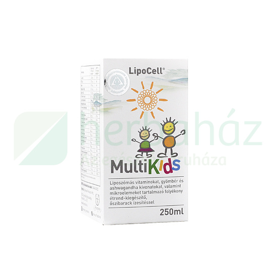 LIPOCELL MULTIKIDS FOLYÉKONY VITAMIN LIPOSZÓMÁS 250ML