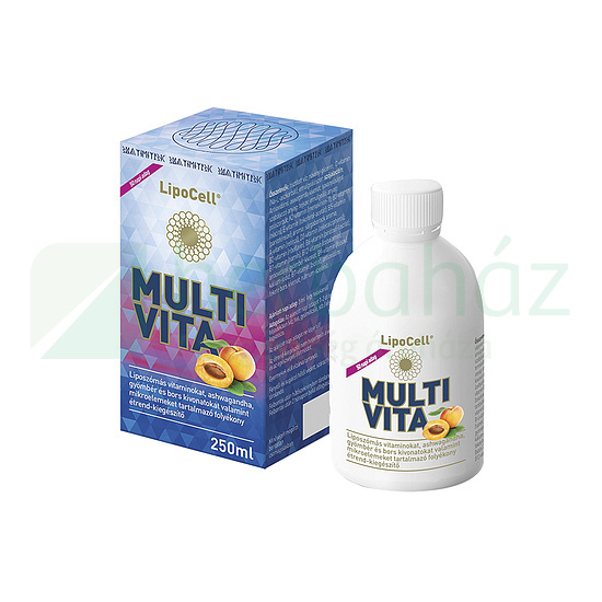 LIPOCELL MULTIVITA LIPOSZÓMÁS MULTIVITAMIN KÉSZÍTMÉNY 250ML