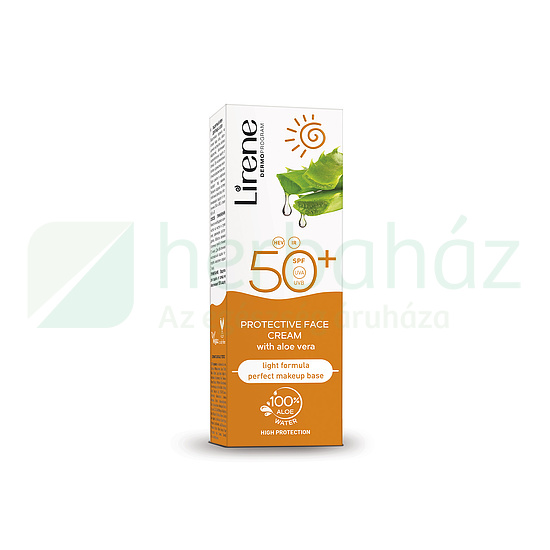 LIRENE FÉNYVÉDŐ KRÉM ARCRA ALOE VERÁVAL SPF50 50ML