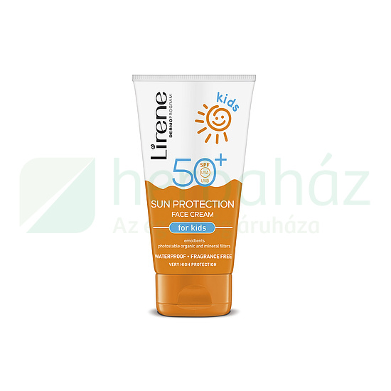 LIRENE FÉNYVÉDŐ KRÉM ARCRA GYEREKNEK, VÍZÁLLÓ SPF50 50ML