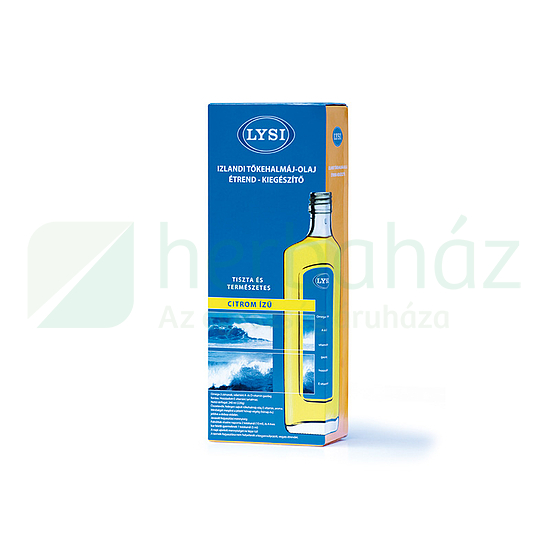 LYSI IZLANDI TŐKEHALMÁJOLAJ  CITROMOS 240ML
