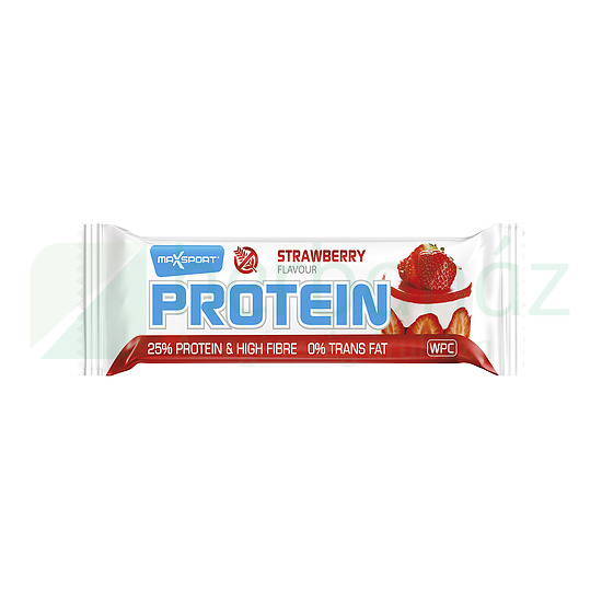 MAXSPORT PROTEINSZELET EPER ÍZŰ FEHÉR CUKORMÁZ BEVONATTAL 60G