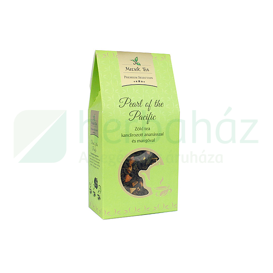 MECSEK TEA SZÁLAS PEARL OF THE PACIFIC - ZÖLD TEA KANDÍROZOTT ANANÁSSZAL ÉS MANGÓVAL 80G