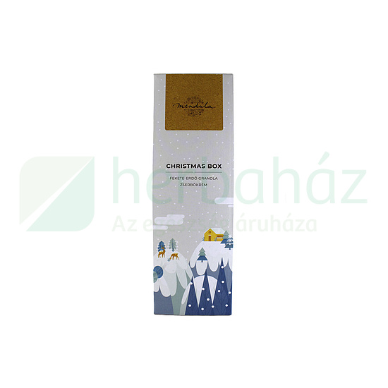 MENDULA CHRISTMAS BOX - FEKETE-ERDŐ GRANOLA ÉS ZSERBÓKRÉM 1DB