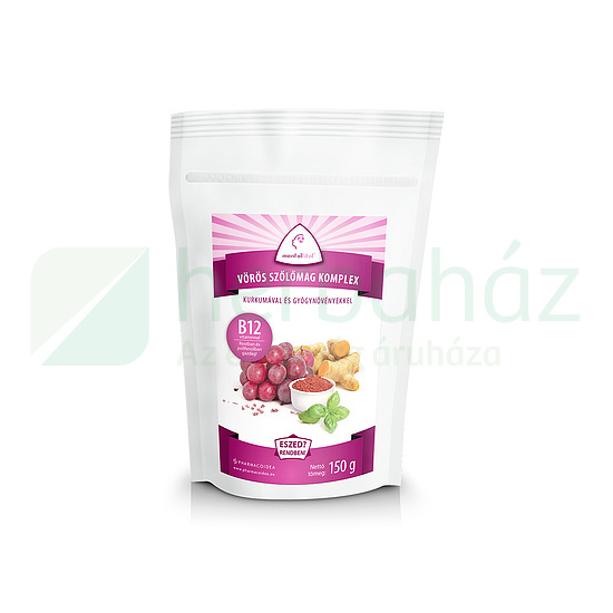 PHARMACOIDEA MENTALFITOL VÖRÖS SZŐLŐMAG KOMPLEX+B12 VITAMIN PORKEVERÉK 150G