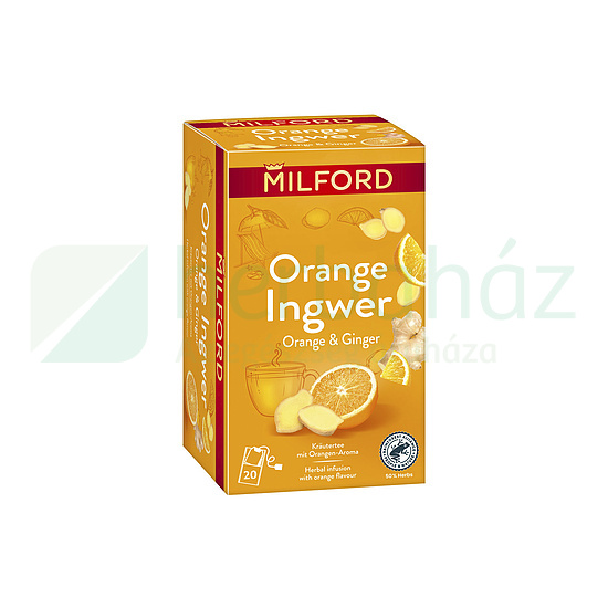 MILFORD GYÓGYNÖVÉNYES TEA NARANCS-GYÖMBÉR FILTERES 20DB