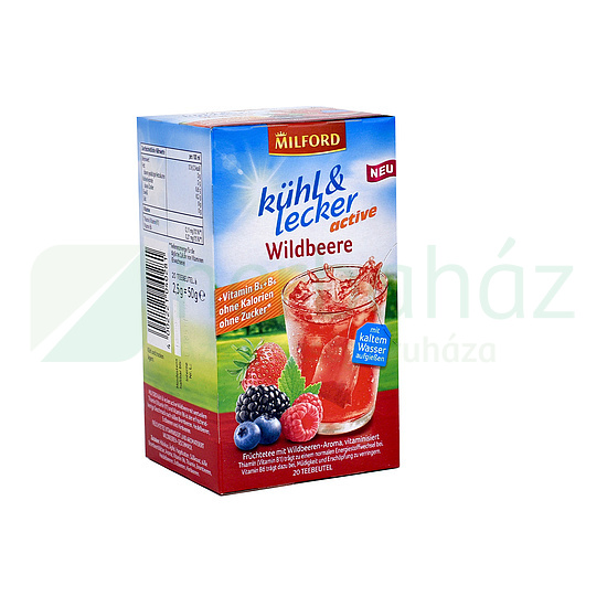 MILFORD KÜHL- LECKER ACTIVE ERDEI GYÜMÖLCS ÍZŰ HIDEGEN KÉSZÍTHETŐ GYÜMÖLCSTEA 20DB