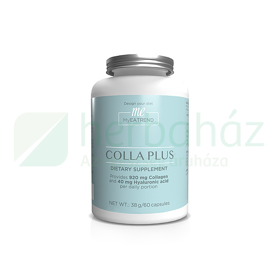 MYEATREND COLLA PLUS KOLLAGÉN+HIALURONSAV+C VITAMIN KAPSZULA 60DB