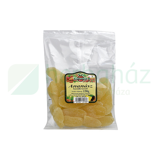 NATURFOOD KANDÍROZOTT ANANÁSZ 150G