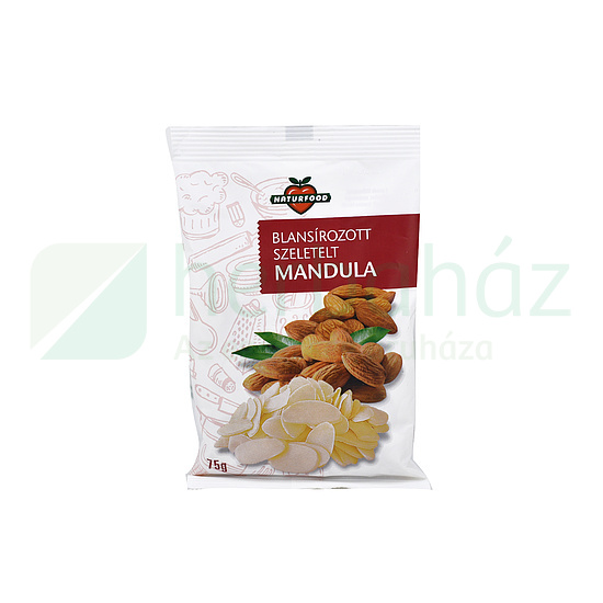 NATURFOOD MANDULA SZELETELT 75G