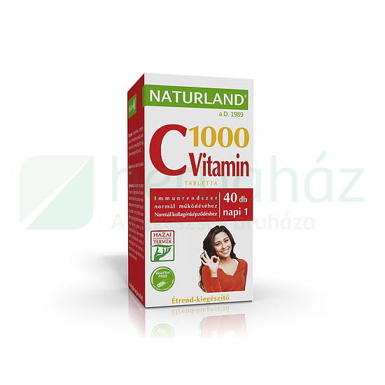 NATURLAND C-VITAMIN 1000MG TABLETTA 40DB