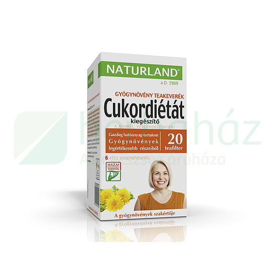 NATURLAND CUKORDIÉTÁT KIEGÉSZÍTŐ TEAKEVERÉK 20DB