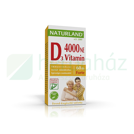 NATURLAND D-VITAMIN FORTE TABLETTA 60DB