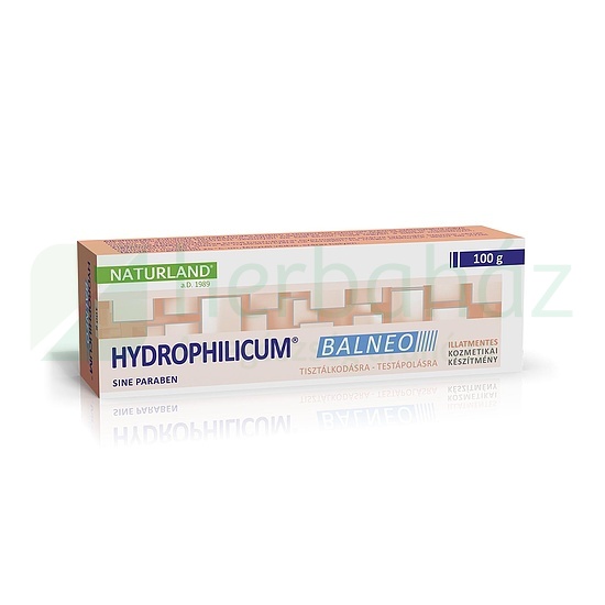 NATURLAND HYDROPHILICUM BALNEO KRÉM TISZTÁLKODÁSRA, TESTÁPOLÁSRA 100G