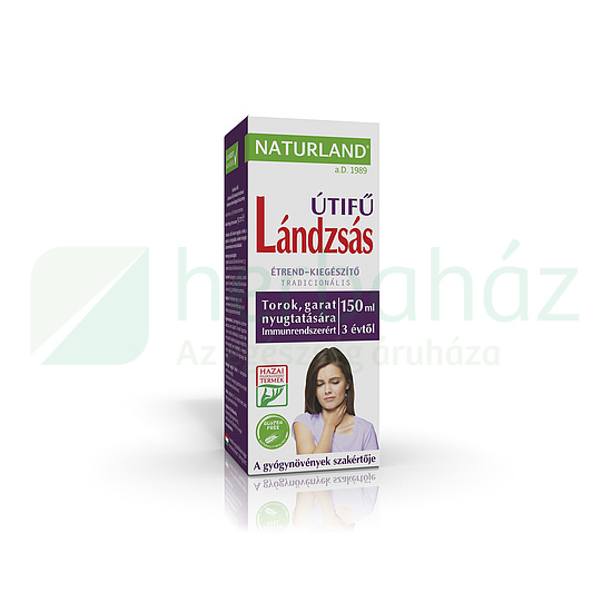 NATURLAND LÁNDZSÁS ÚTIFŰ SZIRUP 150ML