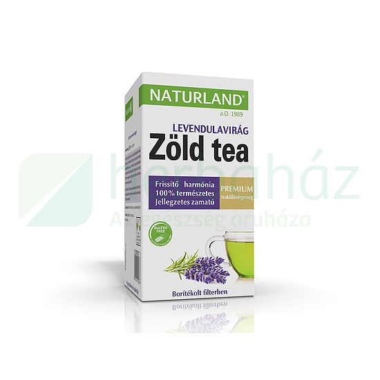 NATURLAND PRÉMIUM ZÖLD TEA LEVENDULAVIRÁGGAL 20DB