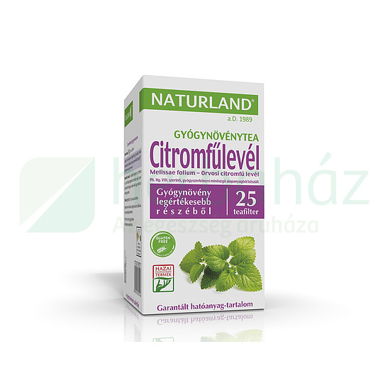 NATURLAND TEA CITROMFŰ FILTERES 25DB