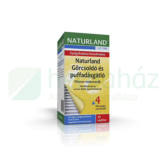 NATURLAND TEA GÖRCSOLDÓ ÉS PUFFADÁSGÁTLÓ FILTERES 25DB