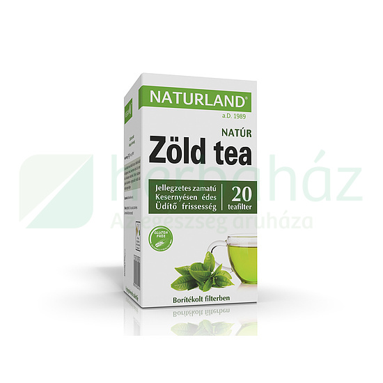 NATURLAND ZÖLD TEA NATÚR FILTERES 20DB