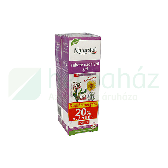 NATURSTAR FEKETE NADÁLYTŐ GÉL FORTE DUPLA 2X60ML