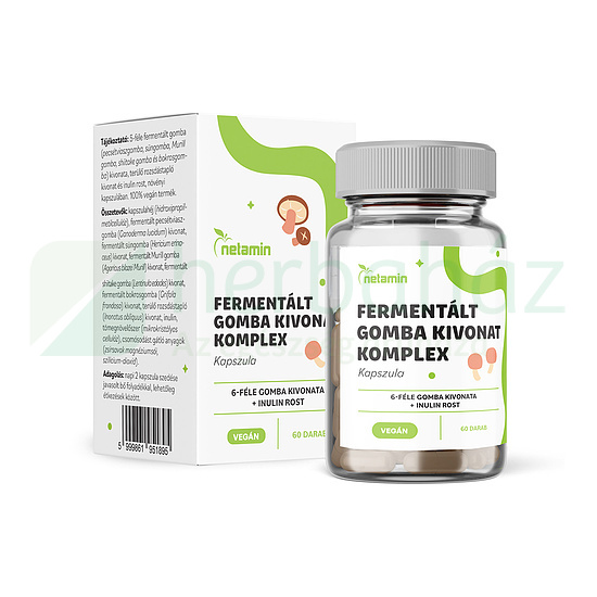 NETAMIN FERMENTÁLT GOMBA KIVONAT KOMPLEX KAPSZULA 60DB