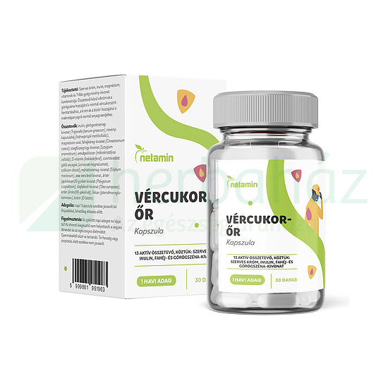 NETAMIN VÉRCUKOR-ŐR KAPSZULA 30DB