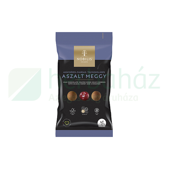 NOBILIS AKÁCMÉZES, FAHÉJAS, TEJCSOKOLÁDÉS ASZALT MEGGYDRAZSÉ 100G