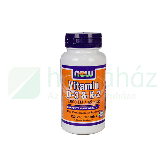 NOW  VITAMIN D-3 & K-2 KAPSZULA 120 DB