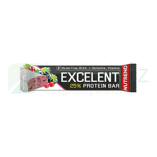 NUTREND EXCELENT FEHÉRJESZELET FEKETERIBIZLI VÖRÖSÁFONYÁVAL JOGHURTOS BEVONATTAL 85G