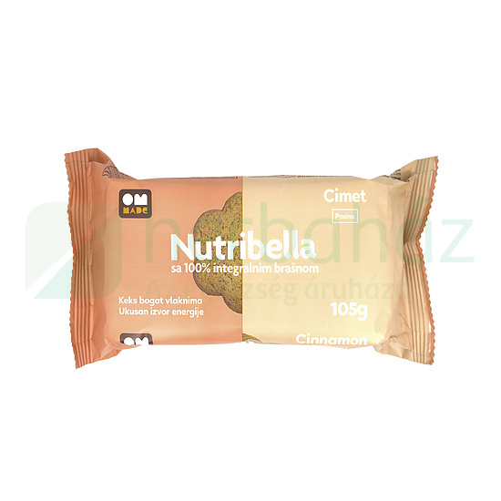 NUTRIBELLA FAHÉJAS KEKSZ FRUKTÓZZAL 105G