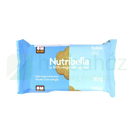 NUTRIBELLA KÓKUSZOS KEKSZ FRUKTÓZZAL 105G