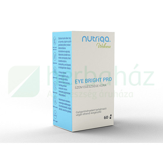 NUTRIQA EYE BRIGHT PRO - SZEM EGÉSZSÉGE KÚRA GYÓGYNÖVÉNYES KAPSZULA 60DB