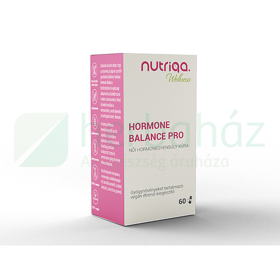 NUTRIQA HORMONE BALANCE PRO - NŐI HORMONEGYENSÚLY KÚRA GYÓGYNÖVÉNYES KAPSZULA 60DB