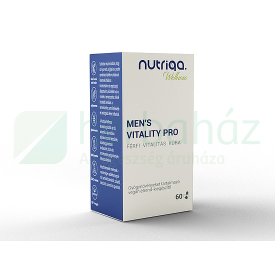 NUTRIQA MENS VITALITY PRO - FÉRFI VITALITÁS KÚRA GYÓGYNÖVÉNYES KAPSZULA 60DB