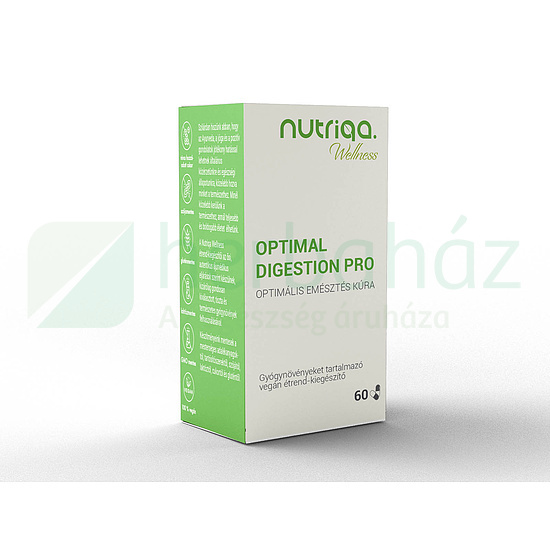 NUTRIQA OPTIMAL DIGESTION PRO - OPTIMÁLIS EMÉSZTÉS KÚRA GYÓGYNÖVÉNYES KAPSZULA 60DB