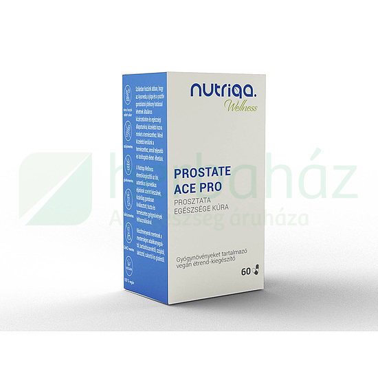 NUTRIQA PROSTATE ACE PRO - PROSZTATA EGÉSZSÉGE KÚRA GYÓGYNÖVÉNYES KAPSZULA 60DB