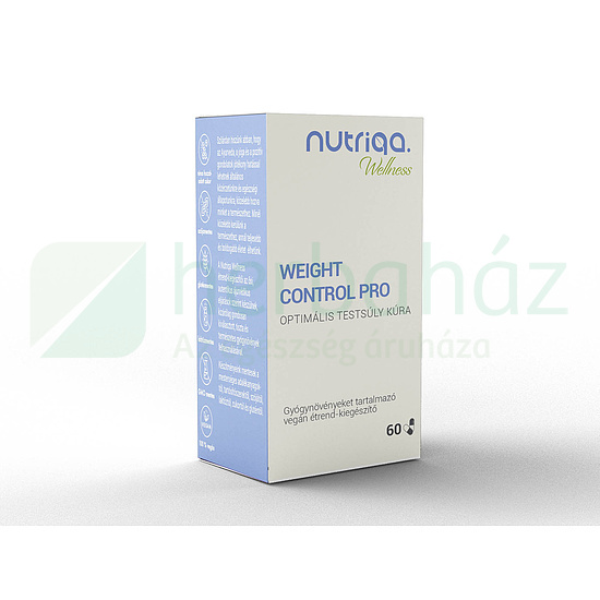 NUTRIQA WEIGHT CONTROL PRO - OPTIMÁLIS TESTSÚLY KÚRA GYÓGYNÖVÉNYES KAPSZULA 60DB