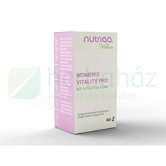 NUTRIQA WOMENS VITALITY PRO - NŐI VITALITÁS KÚRA GYÓGYNÖVÉNYES KAPSZULA 60DB